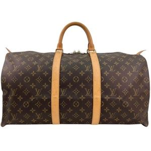 Louis Vuitton Monogram Keepall 50 Travel Duffle Bag